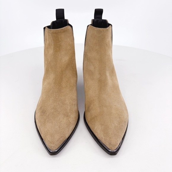 Acne Studios Jensen Suede Ankle Boots Tan Beige | Size 38 / 7.5 - Picture 5 of 16